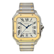 Cartier Santos Two Tone Large 39mm Automatic Men’s Watch W2SA0009 - Box/Papers