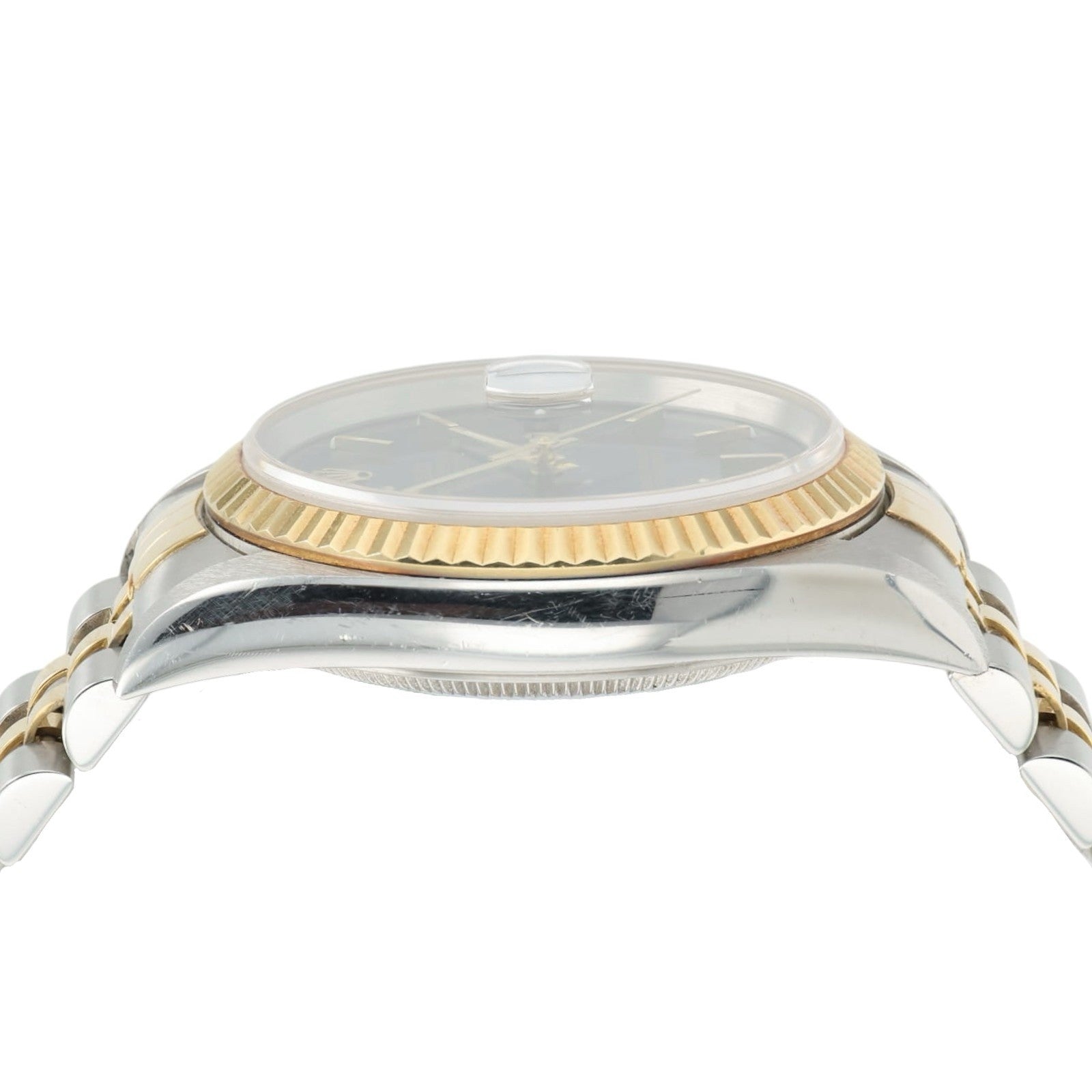 Rolex Datejust Blue Dial 18k Yellow Gold & Steel 36mm Automatic Mens Watch 16233