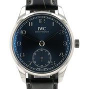 IWC Portugiesser Blue Dial Stainless Steel 40mm Automatic Mens Watch IW358305