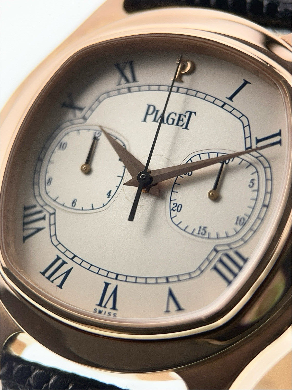 Piaget Emperador 18k Rose Gold Cream Dial 39mm Automatic Men's Watch 15980