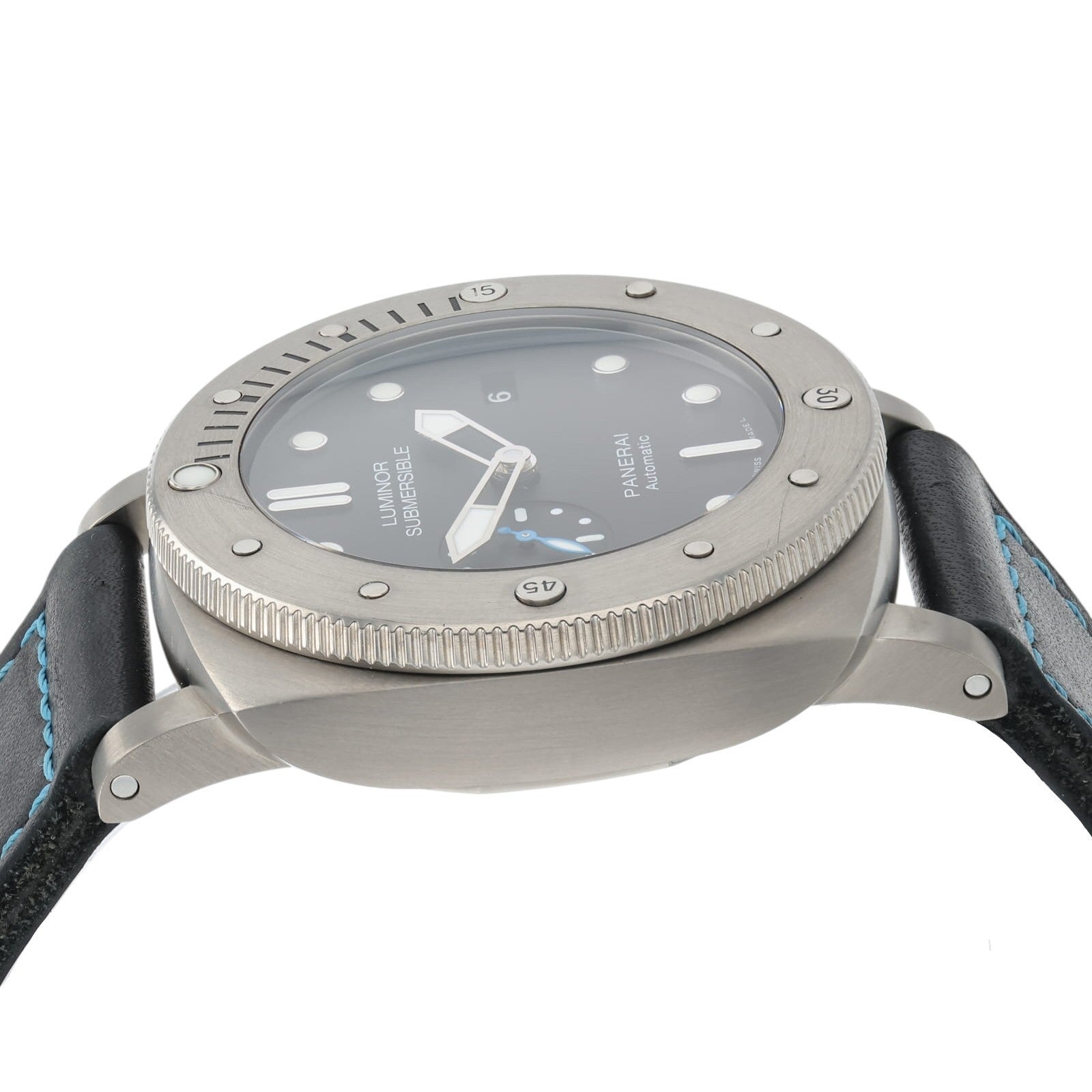 Panerai Luminor Submersible Black Dial Titanium 47mm Men's Auto Watch PAM01305