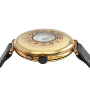 WW1 Trench Watch White Dial 18k Gold 33mm Wind Up Movement Unisex Watch