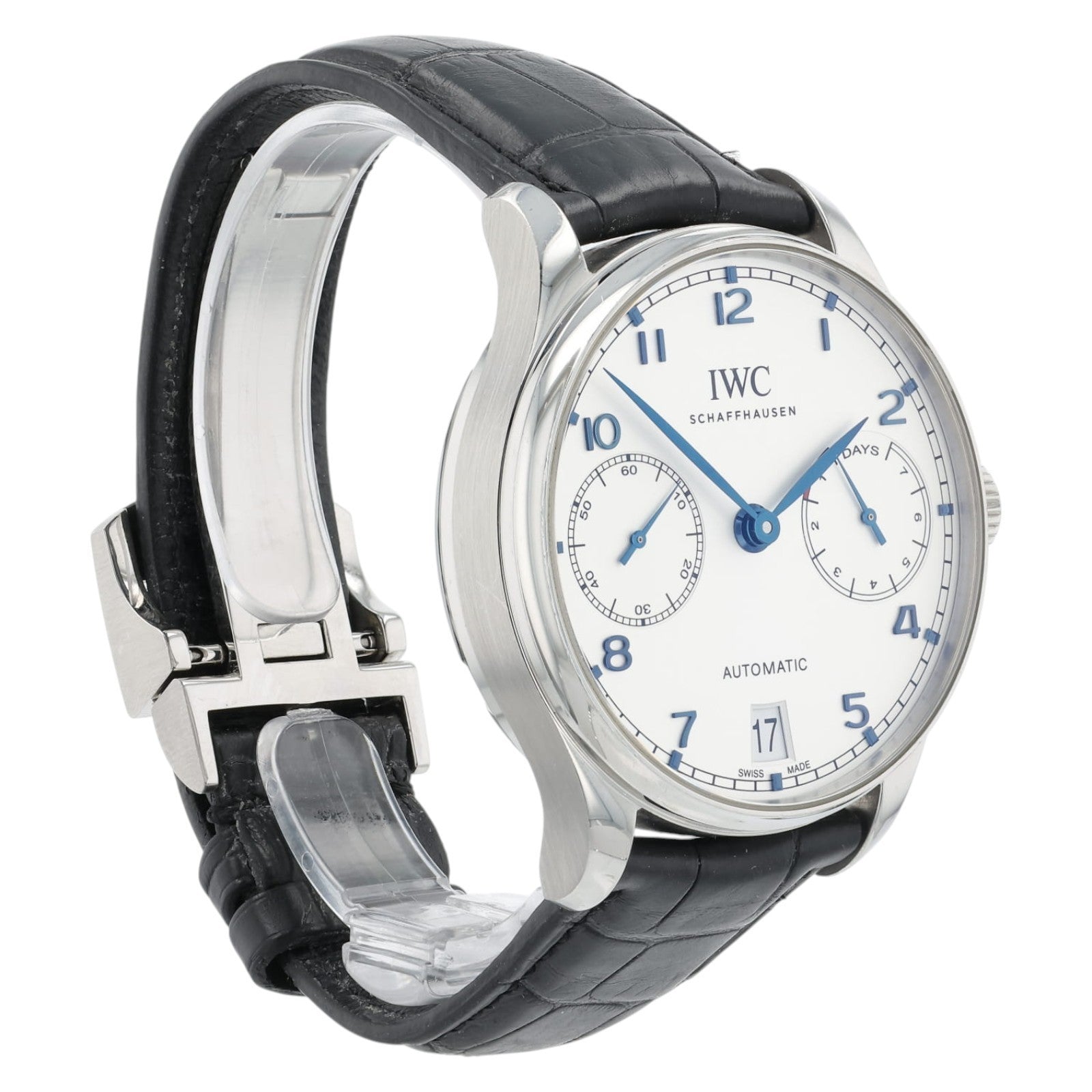 IWC Portuguese Silver Dial Steel 42.3mm Automatic Men's Watch - IW500705