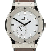 Hublot Classic Fusion White Dial Titanium 45mm Manual Wind Mens 515.NX.2210.LR
