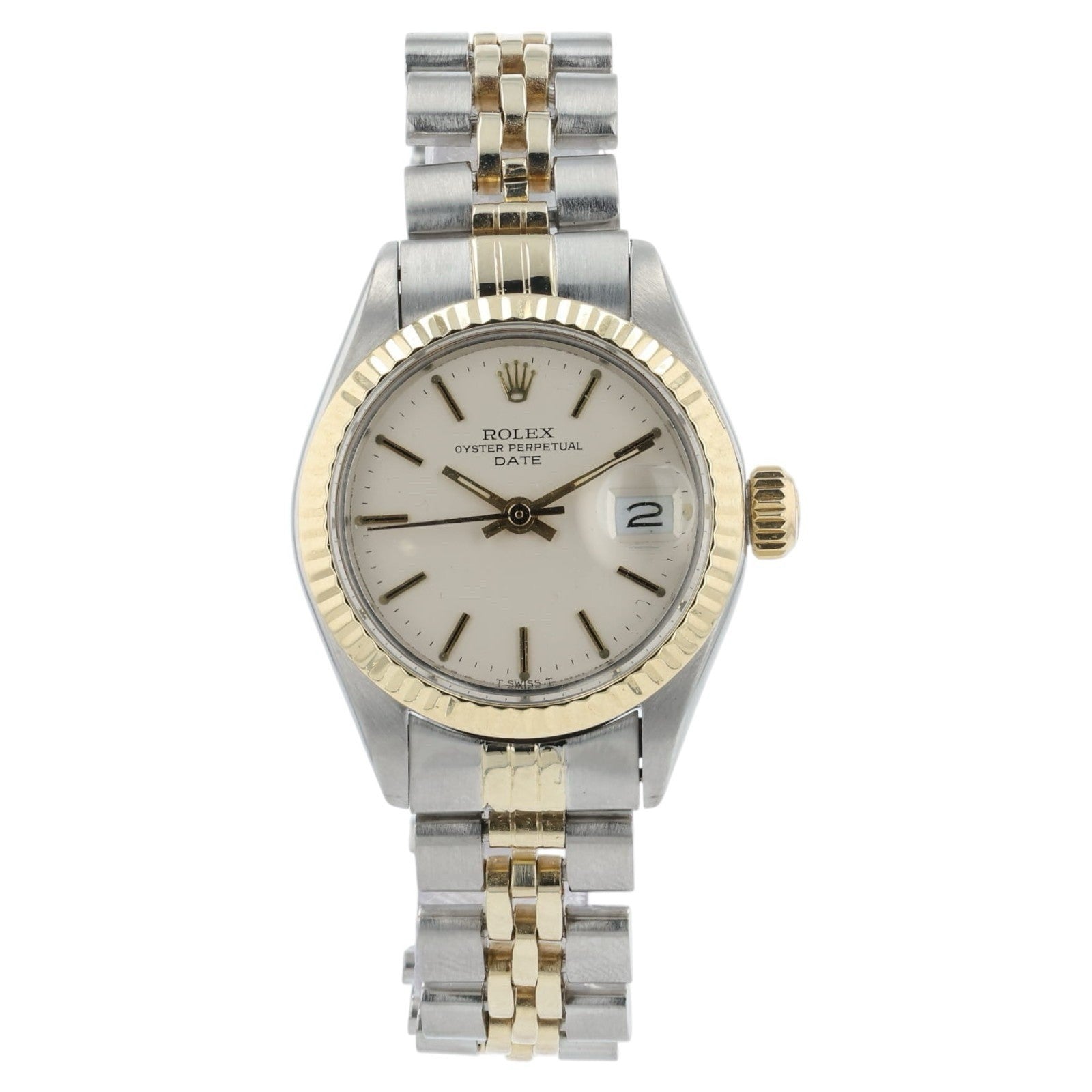 Rolex Lady-Datejust Silver Dial Gold & Steel 26mm Automatic Womens Watch 6917