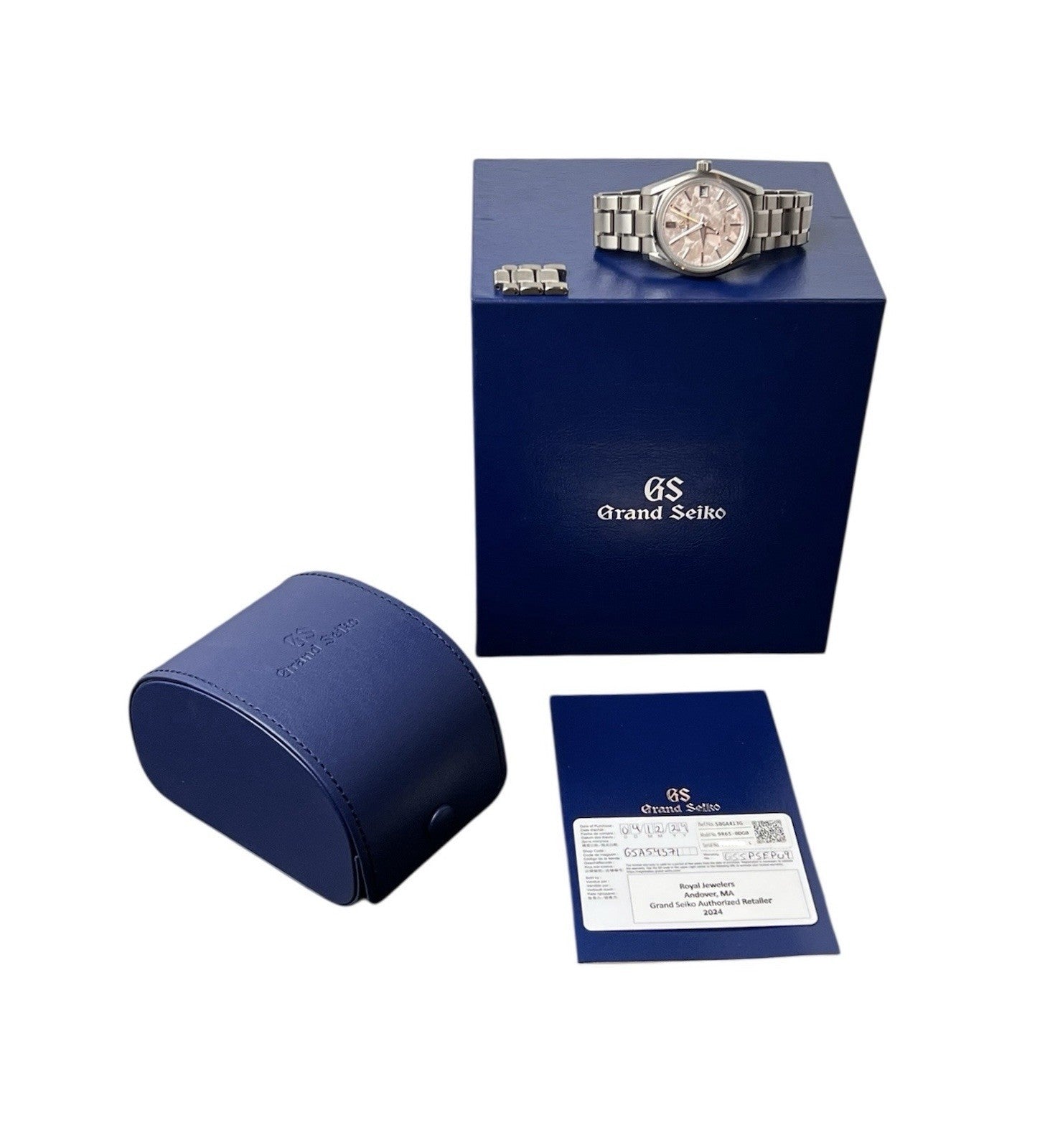 Grand Seiko Heritage Collection “Shunbun” Pink Dial Titanium 40mm Mens SBGA413