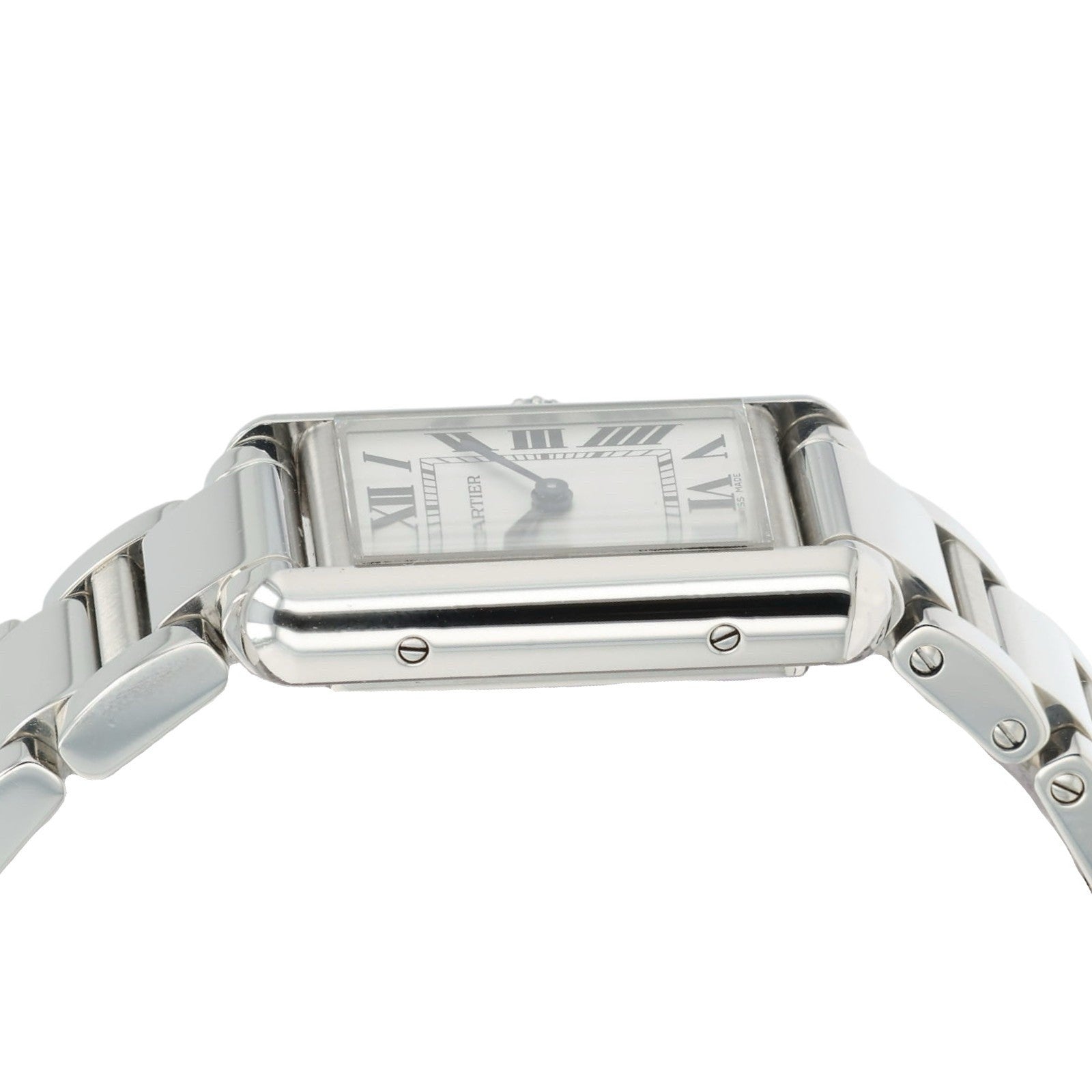 Cartier Tank Must de Cartier Silver Dial Stainless Steel 29.5mm Quartz WSTA0107