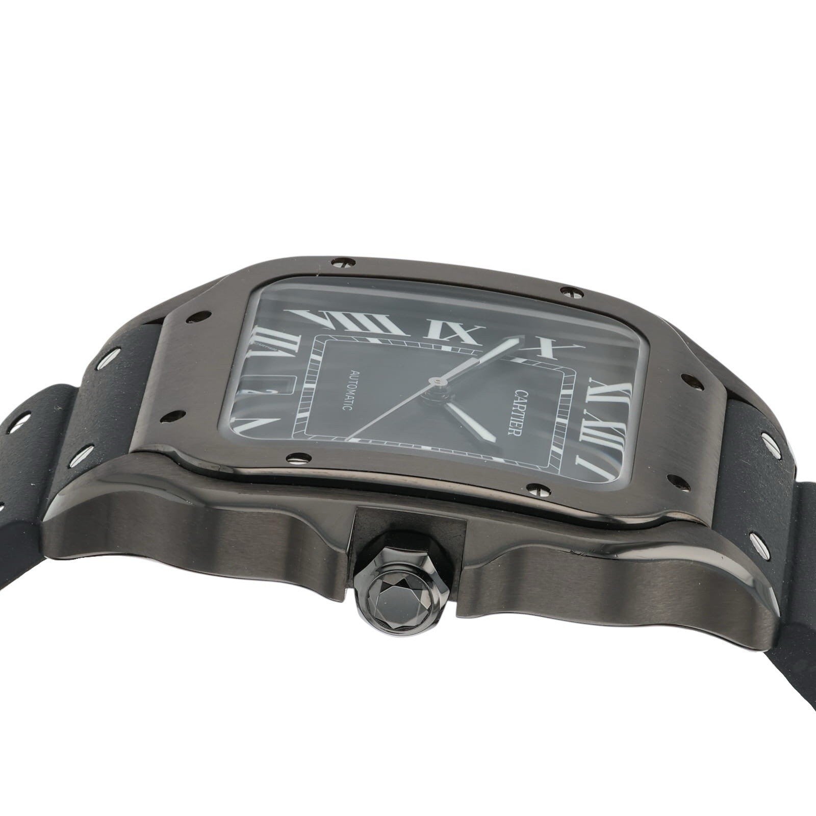 Cartier Santos Stainless Steel Black Dial 39x47mm Automatic Men’s Watch WSSA0039