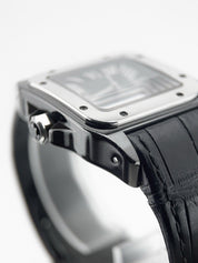 Cartier Santos 100 Stainless Steel Black Dial 33mm Automatic Mens Watch W2020008