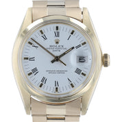 Rolex Oyster Perpetual White Dial 14k Yellow Gold 34mm Automatic Mens Watch 1503