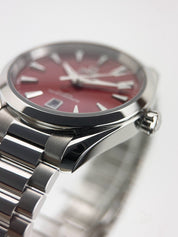 Omega Seamaster Stainless Steel Red Dial 38mm Automatic Mens 220.10.38.20.13.003