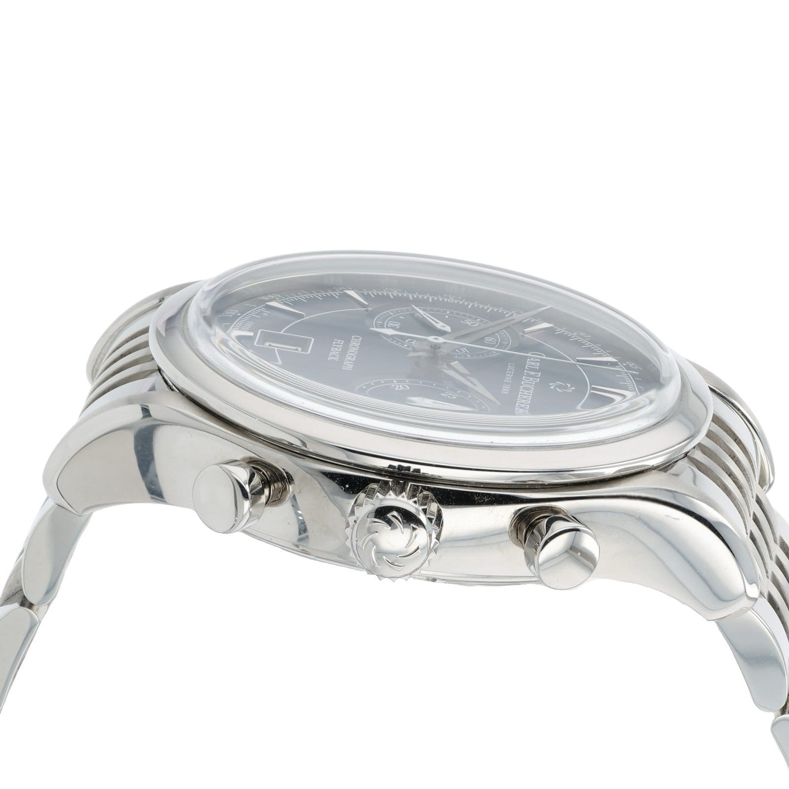 Bucherer Manero Flyback Blue Dial Stainless Steel 43mm Automatic Men’s 10919.08