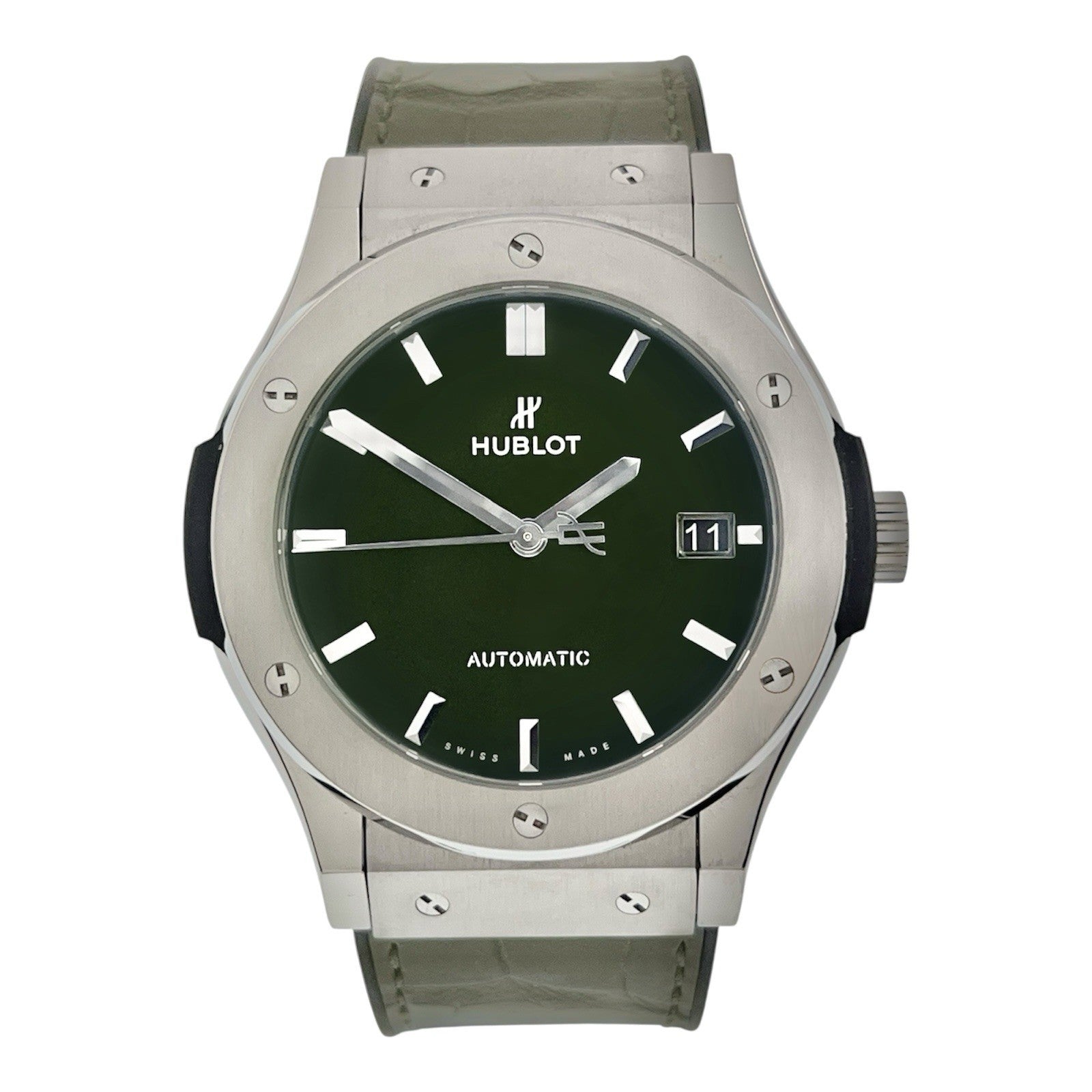 Hublot Classic Fusion Titanium Green Dial 45mm Automatic Men’s 511.NX.8970.LR