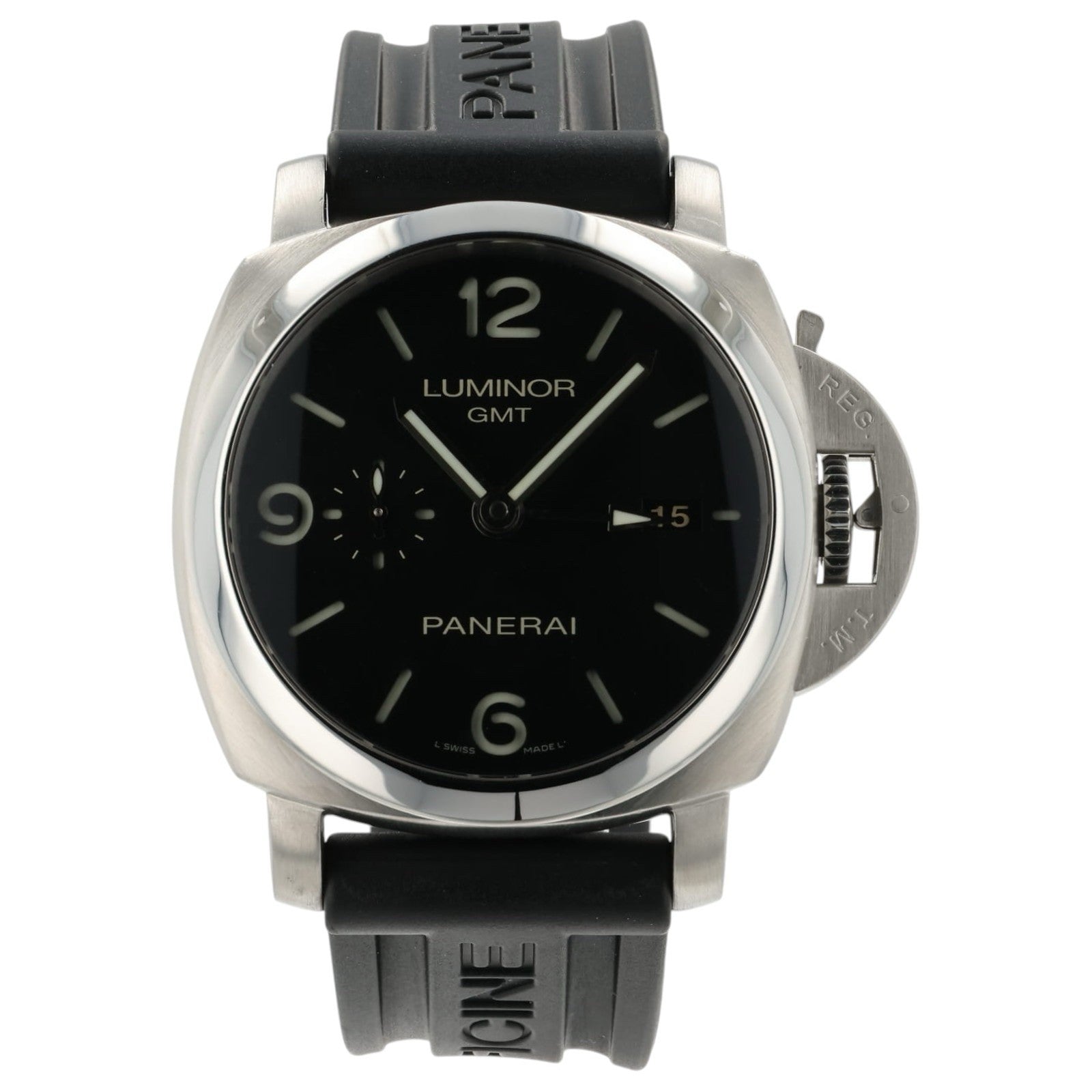 Panerai Luminor GMT Black Dial Stainless Steel 44mm Auto Men's Watch PAM00320