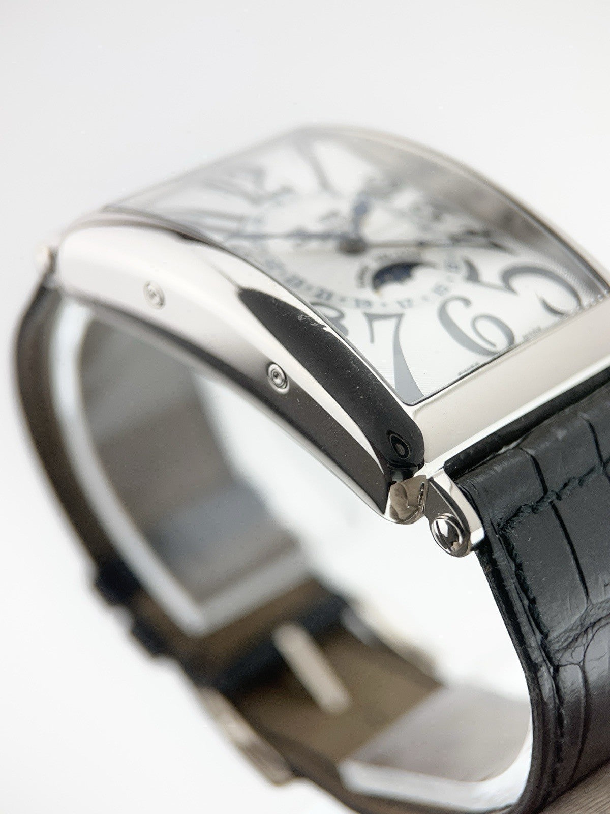 Franck Muller 18k White Gold Silver Dial 32mm Automatic Men's Watch 1200MC L