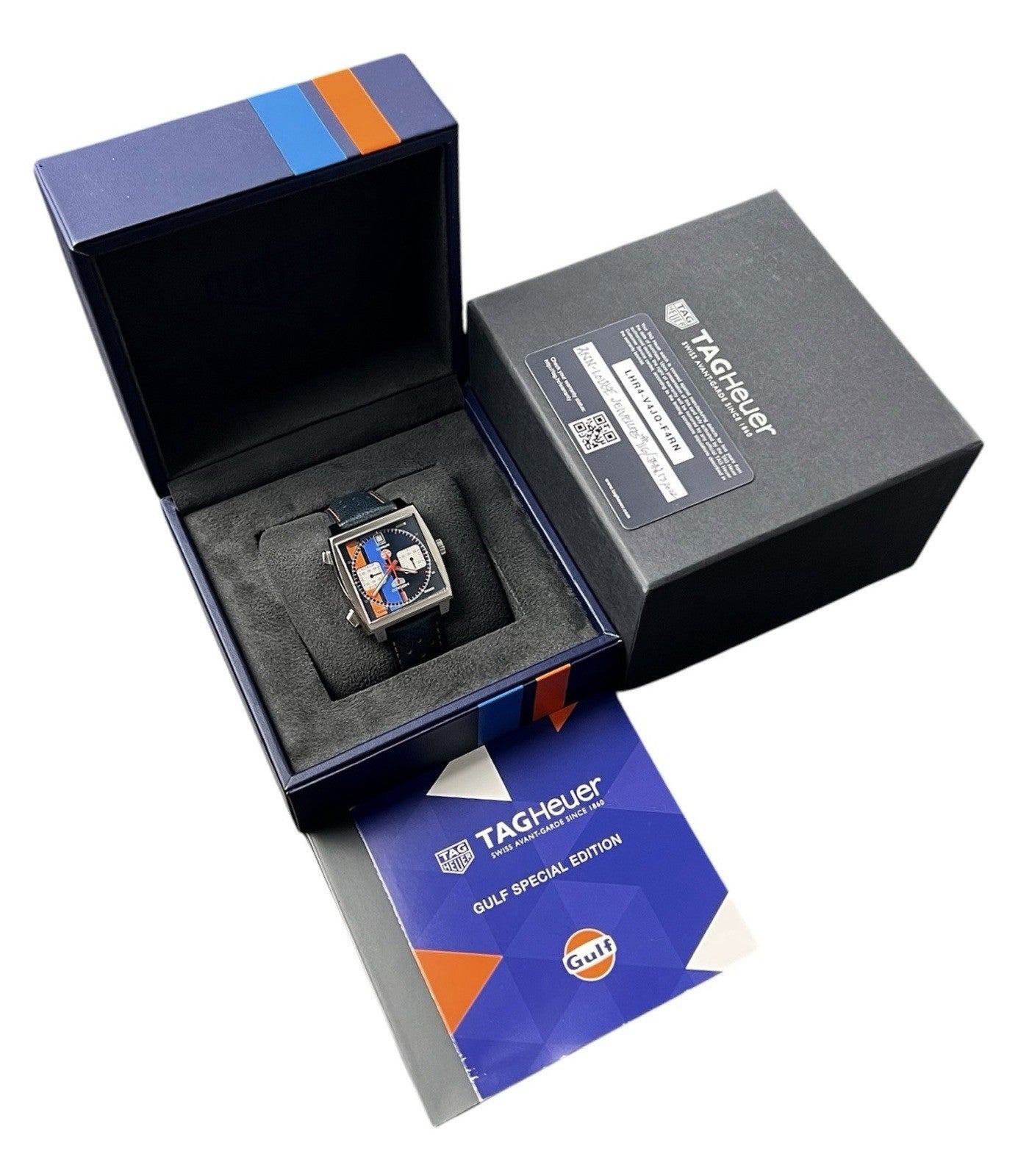 Tag Heuer Monaco Gulf Blue Dial Stainless Steel 39mm Automatic Men’s CAW211R