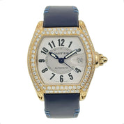 Cartier Roadster 18k Yellow Gold Silver Dial 38mm Automatic Men's Watch W62003V2
