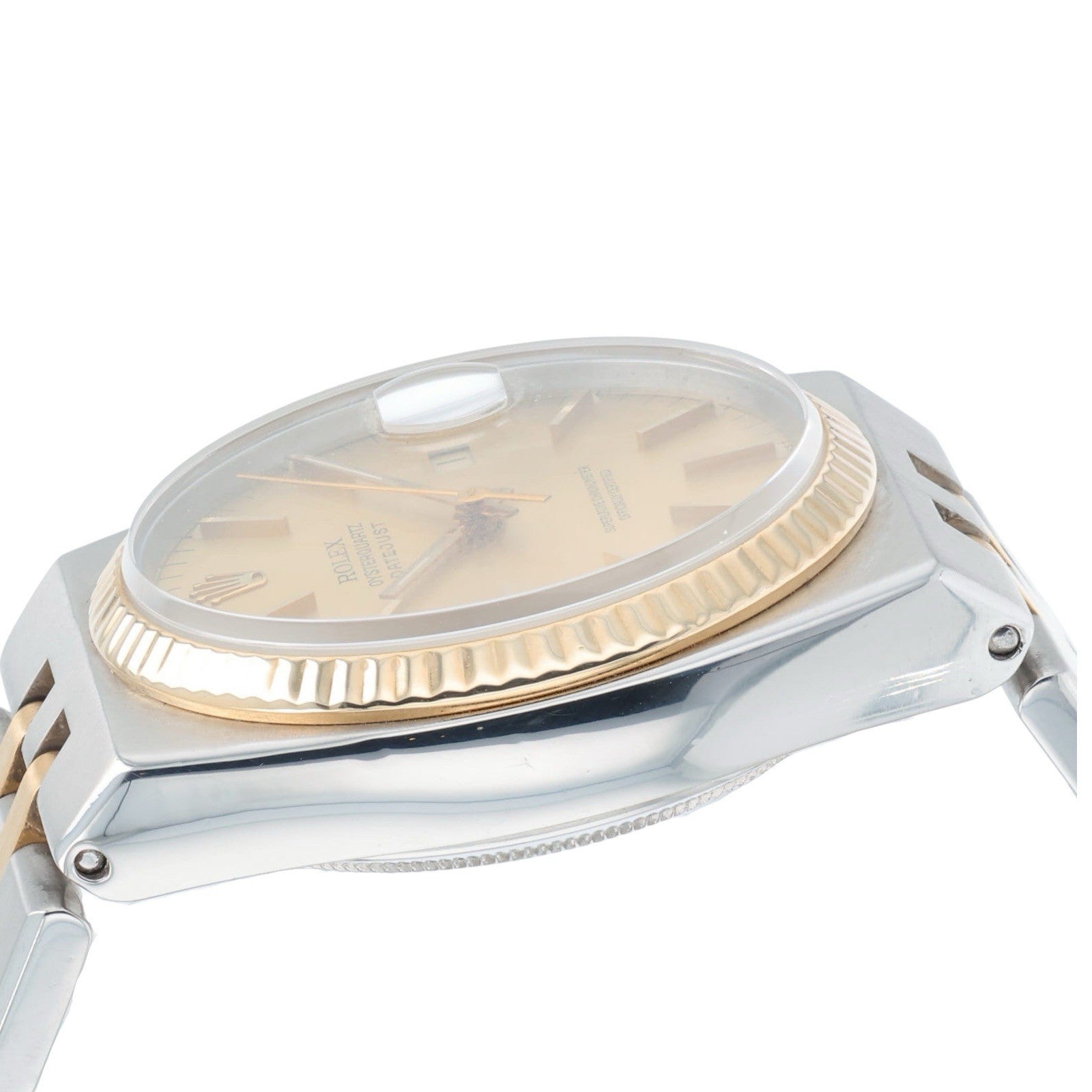 Rolex Oysterquartz Steel & Gold Champagne Dial 36mm Quartz Movement Mens 17013