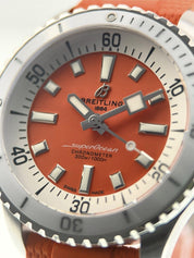 Breitling Superocean Steel Orange Dial A17377