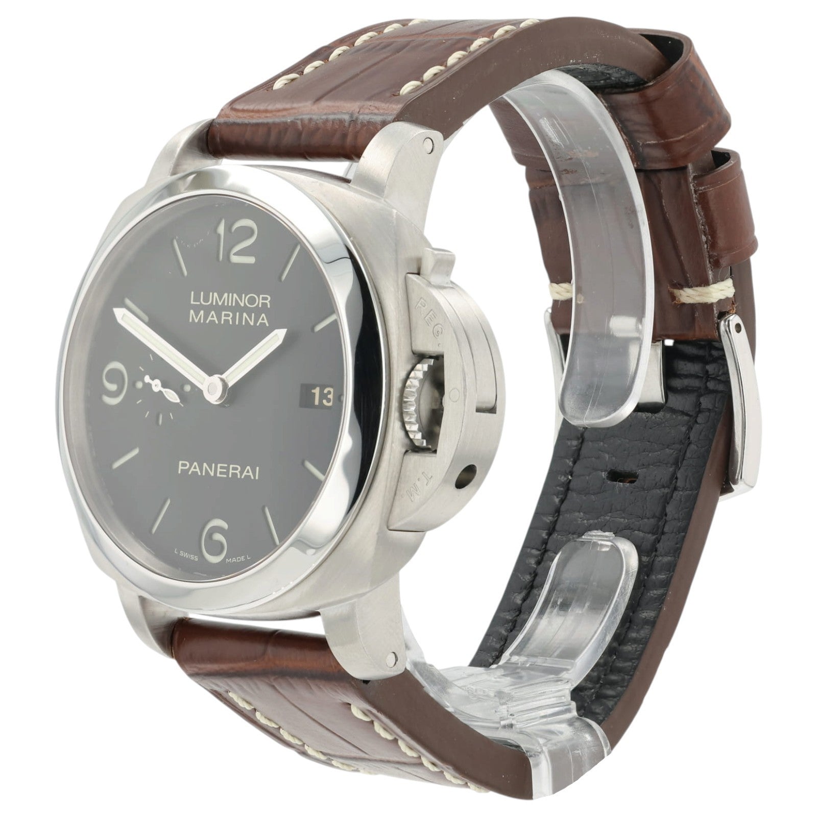 Panerai Luminor Marina Black Dial Stainless Steel 44mm Automatic Mens PAM00312
