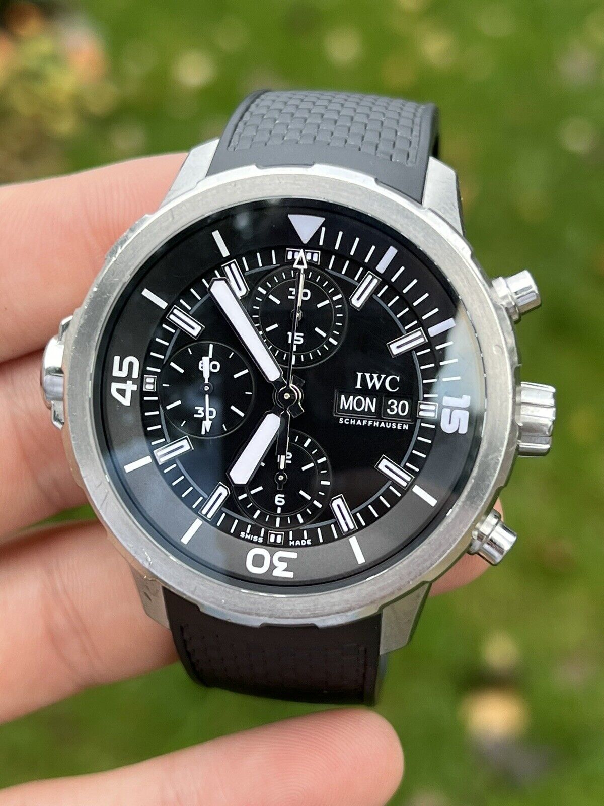 IWC SCHAFFHAUSEN Aqua timer IW376803 Day-Date Chronograph Automatic Men's Watch