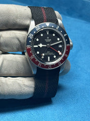 TUDOR Black Bay Pepsi GMT M79830RB-0003 On Fabric Strap Automatic Men’s Watch