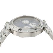 Cartier Pasha Chrono Blue Dial Stainless Steel 38mm Quartz Movement W3100355