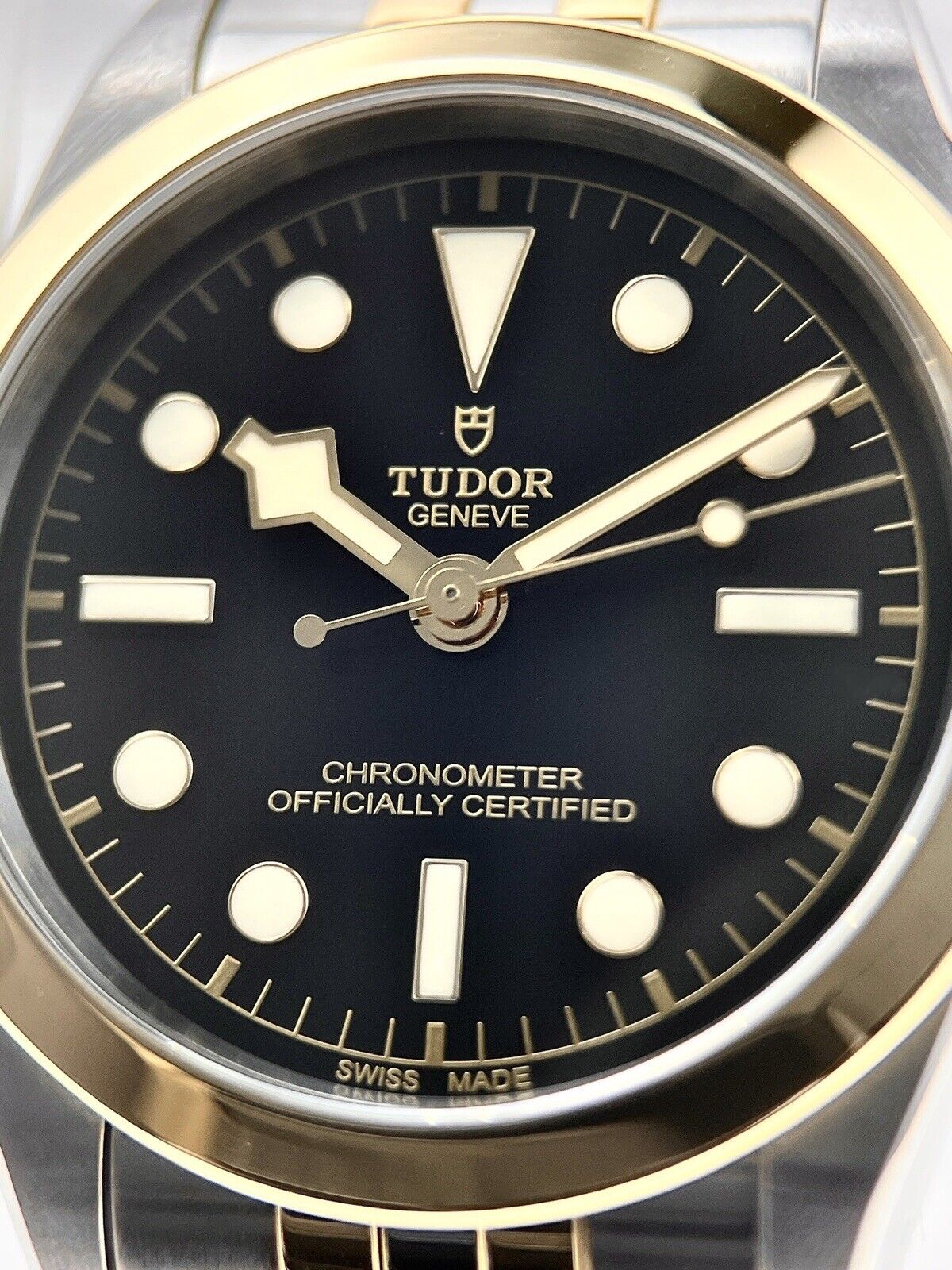 NEW 2023+ Tudor Black Bay 36mm Two Tone Black Dial  Watch 79643 W/ Box & Papers