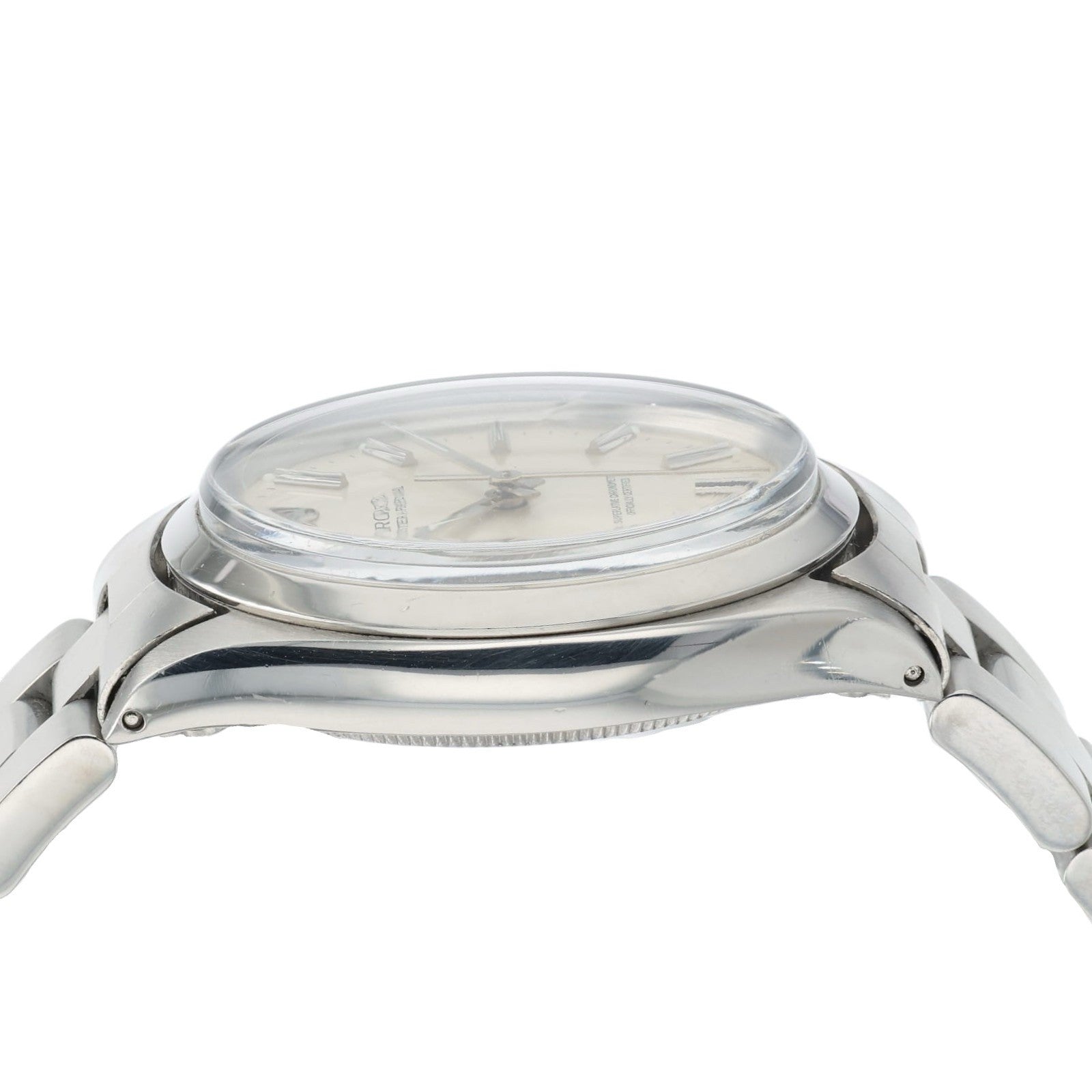 Rolex Oyster Perpetual Silver Dial Stainless Steel 34mm Auto Men’s Watch 1002