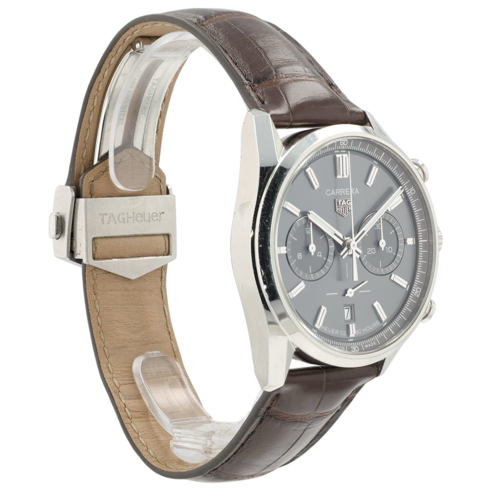 Tag Heuer Carrera Gray Dial Stainless Steel 42mm Automatic Mens CBN2012.FC6483