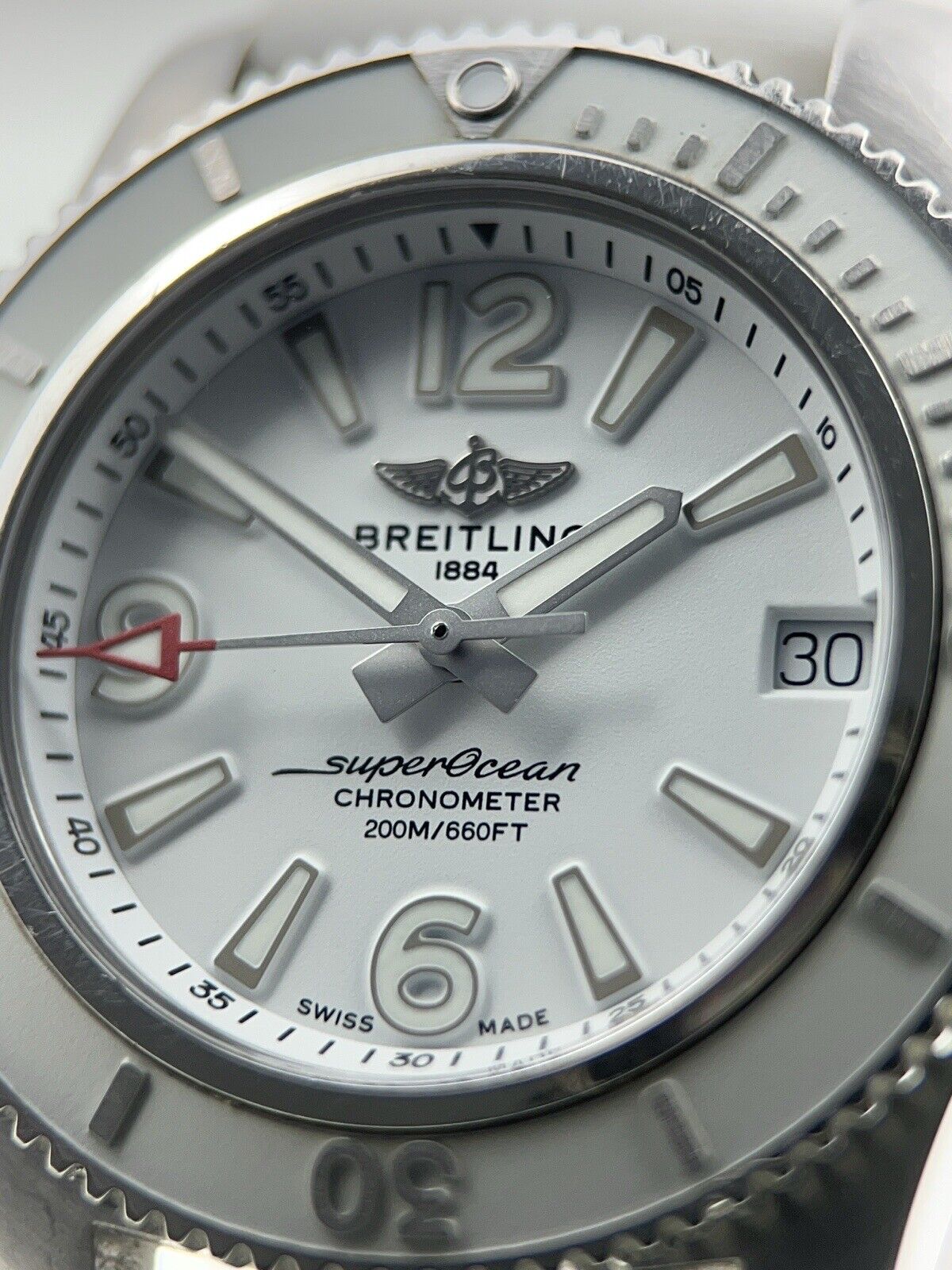 Breitling Superocean 36 Stainless Steel White Dial Automatic Men’s Watch A17316