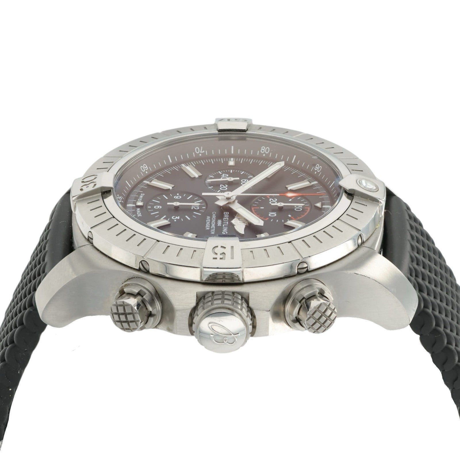 Breitling Avenger Stainless Steel Black Dial 48mm Automatic Men’s Watch A13375