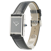 2023 Cartier Tank Must Black Dial Steel 25mm Quartz Unisex Watch WSTA0072