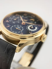 IWC Perpetual Calendar 18k Rose Gold Black Dial 44mm Automatic Watch IW502103