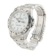 Rolex Explorer II Stainless Steel White Dial 40mm Automatic Movement Mens 16570