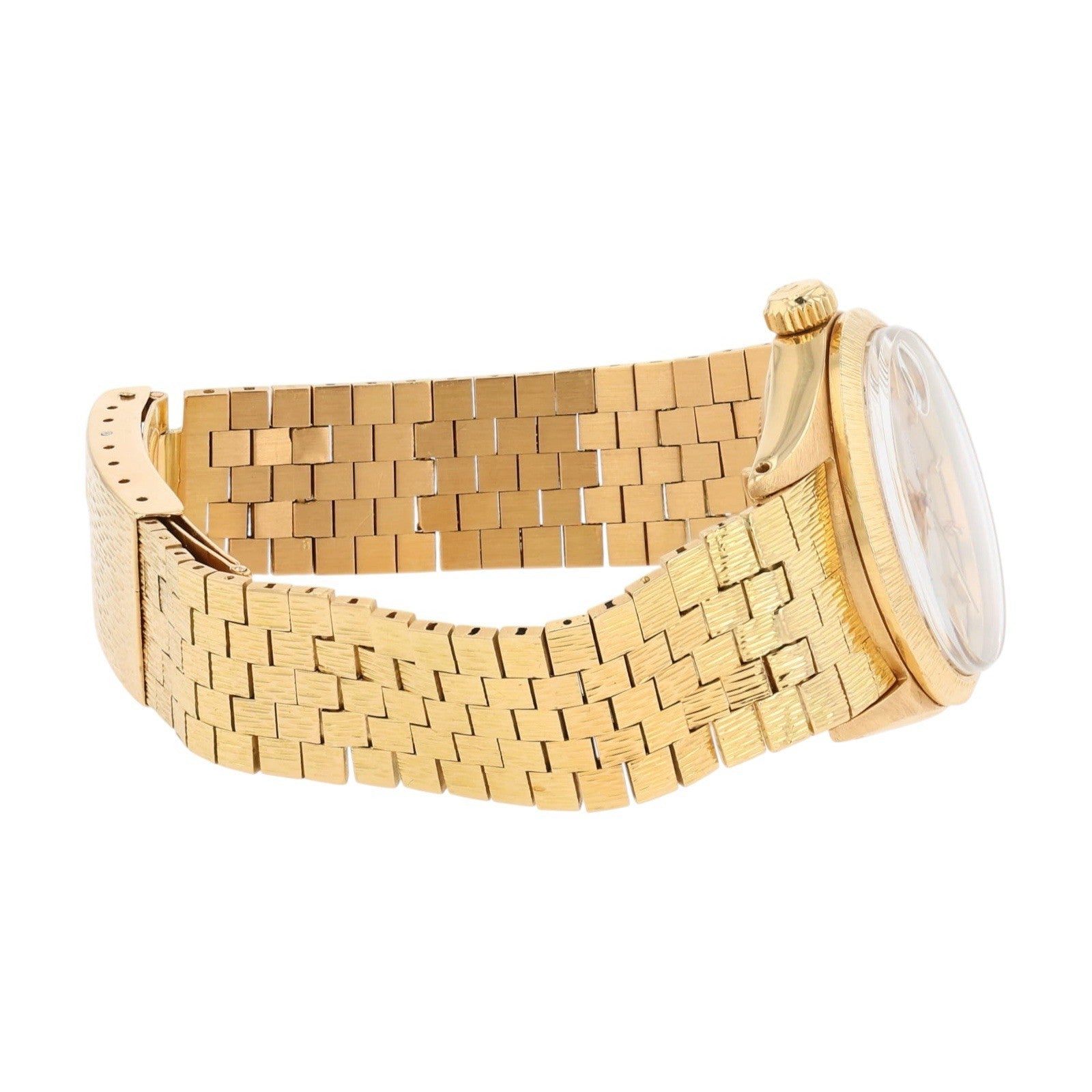 Rolex Date 18k Yellow Gold 31mm Silver Color Dial Automatic Women's Watch 6629