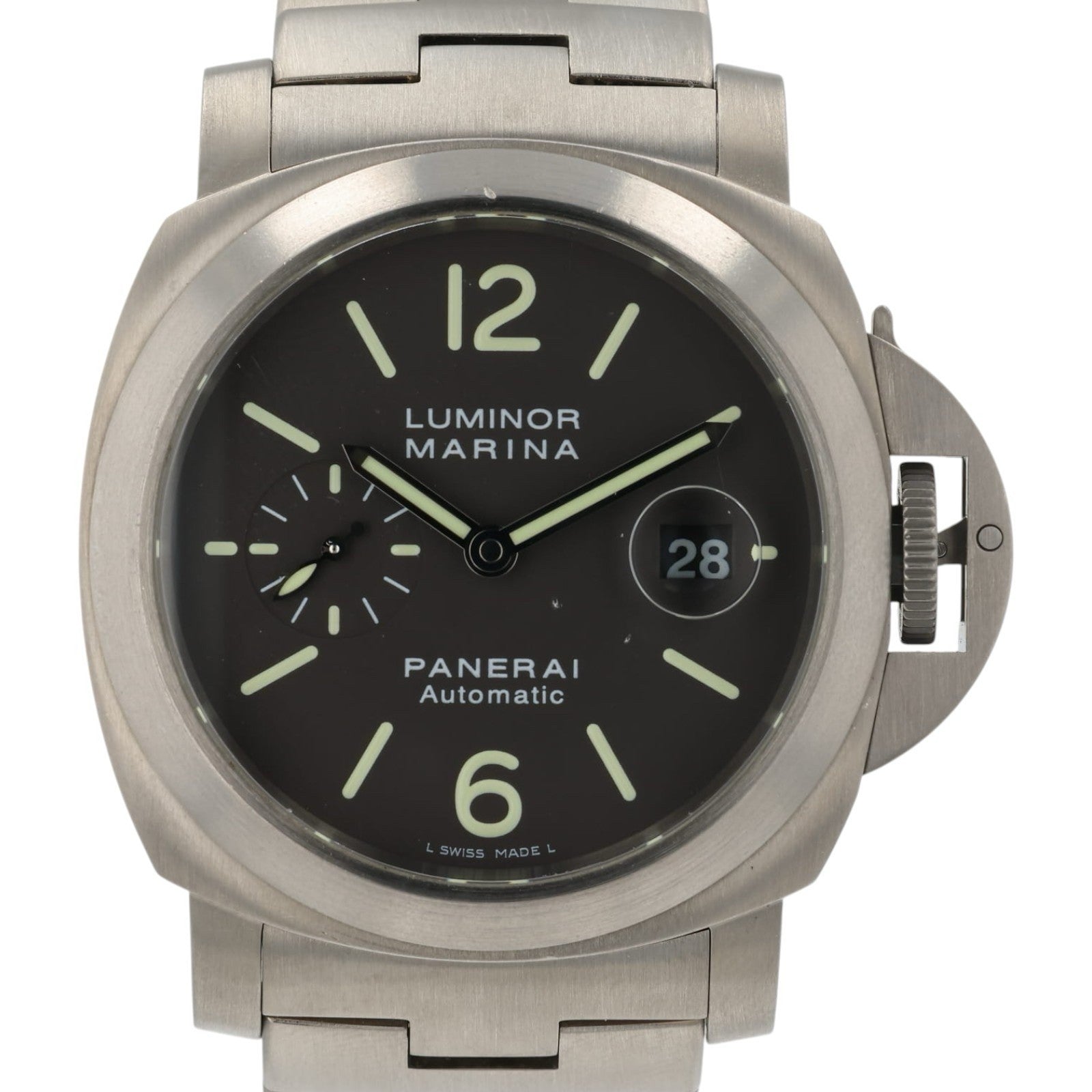 Panerai Luminor Marina Brown Dial Titanium 44mm Automatic Men’s Watch PAM00296