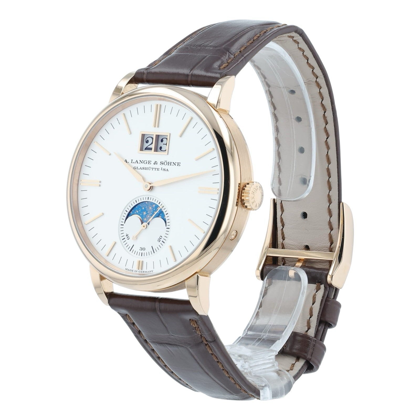 2025 A. Lange & Sohne Saxonia Silver Dial 18k Rose Gold 40mm Auto Watch 384.032