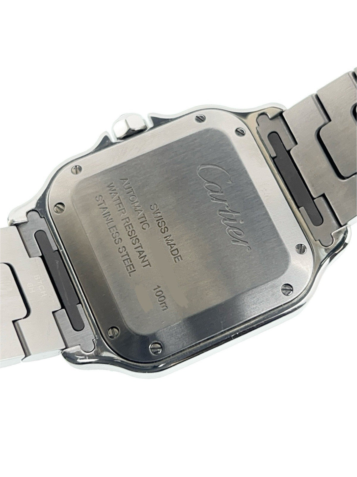 Cartier Santos Stainless Steel Silver Dial 35mm Automatic Men's Watch WSSA0029