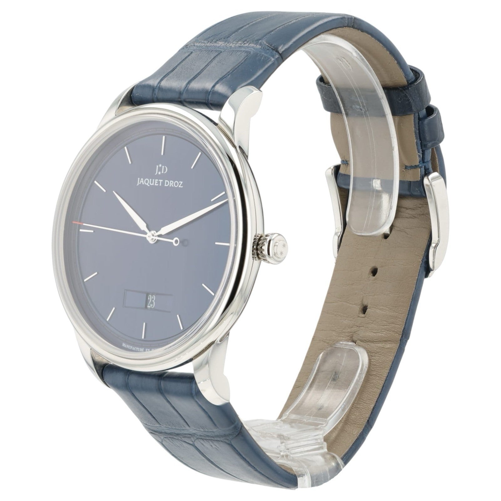 Jaquet Droz Grande Heure Blue Dial Stainless Steel 43mm Automatic J017530241