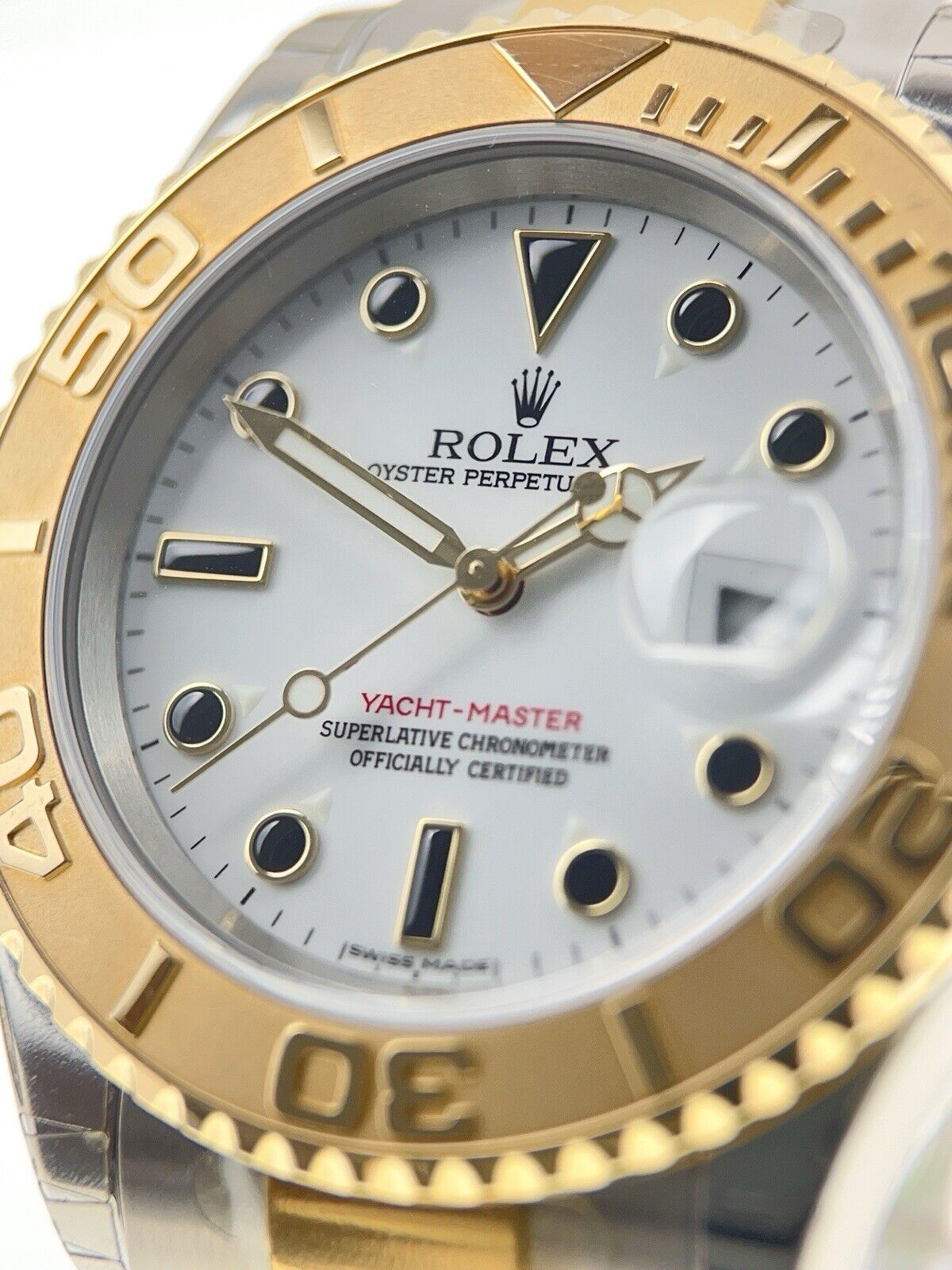 NEW Rolex Yacht-Master Steel & Gold White Dial 40mm Automatic Men’s Watch 16623