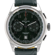 Breitling Premier B01 Stainless Steel Green Dial 42mm Automatic Mens AB0145