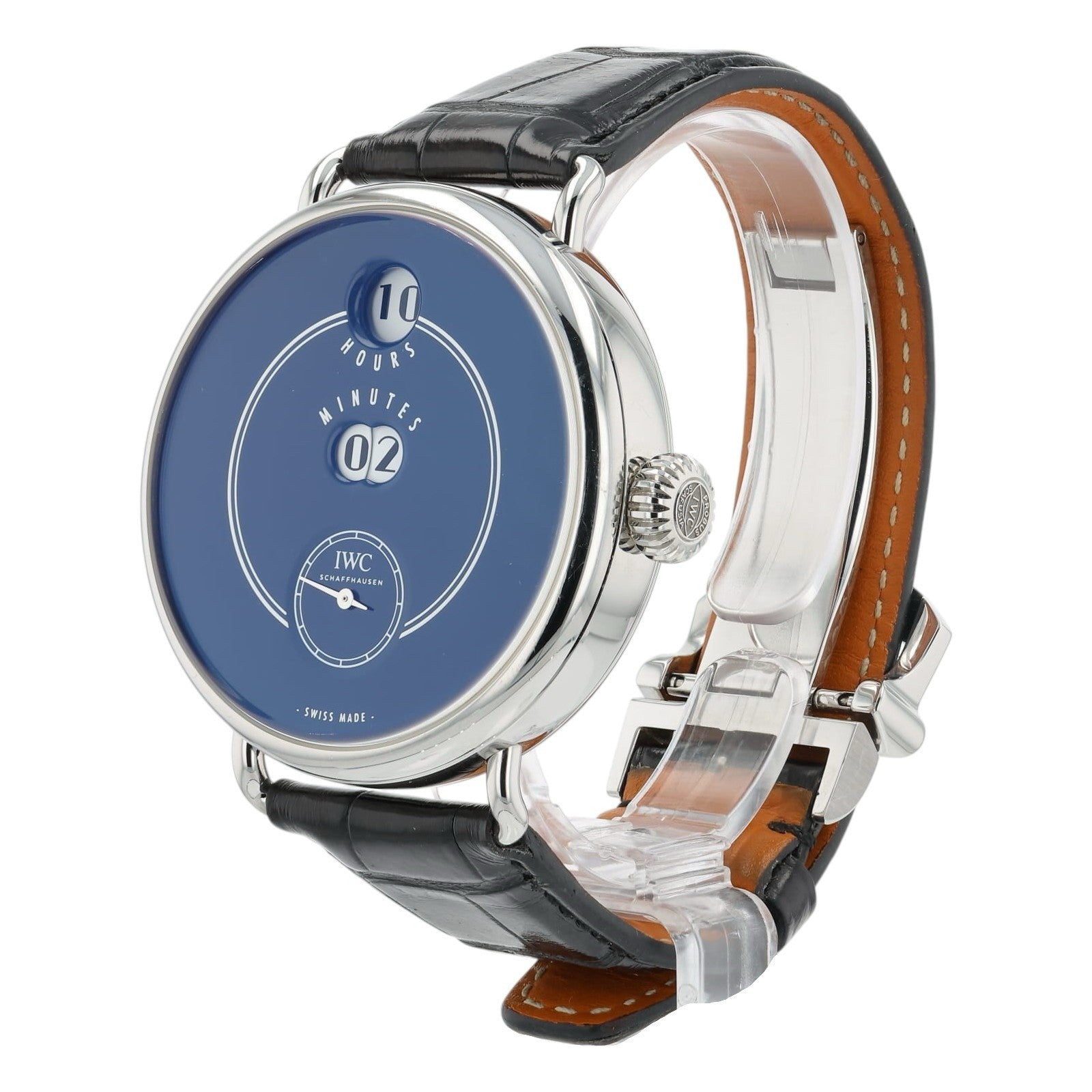 IWC Tribute To Pallweber Blue Dial Steel 45mm Manual Wind Men’s Watch IW505003