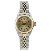 Rolex Oyster Perpetual Tiffany Dial Gold & Steel 26mm Automatic Women's 6719