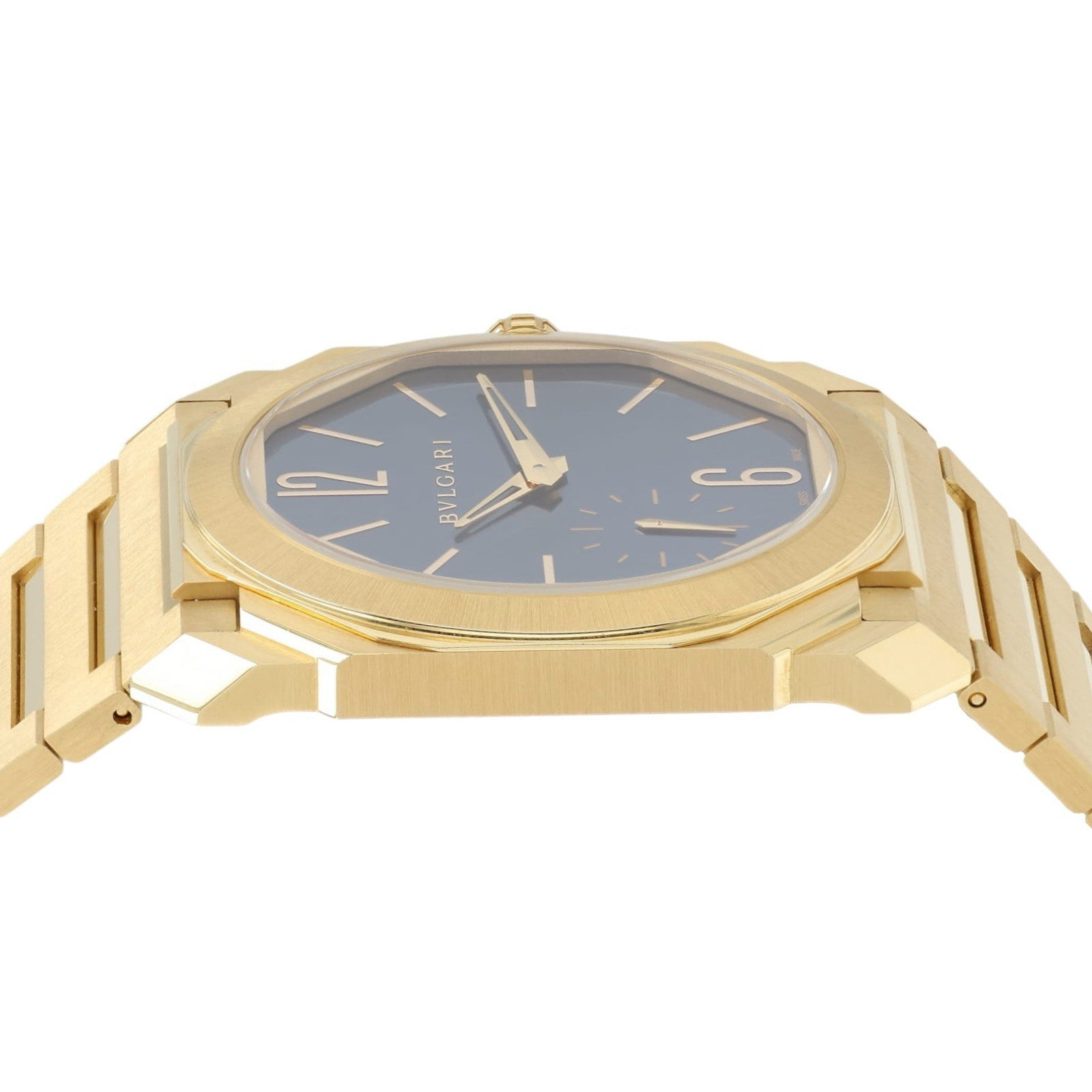 Bulgari Octo Finissimo Blue Dial 18k Yellow Gold 40mm Automatic Mens 103812