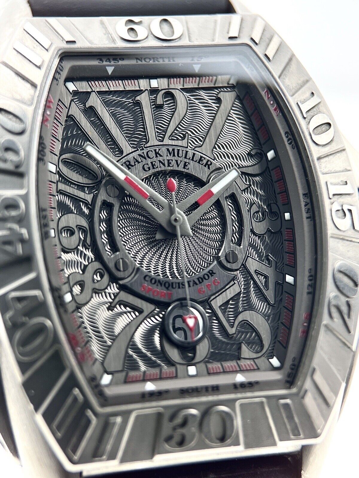 Franck Muller Conquistador Grand Prix Titanium Black Dial Watch