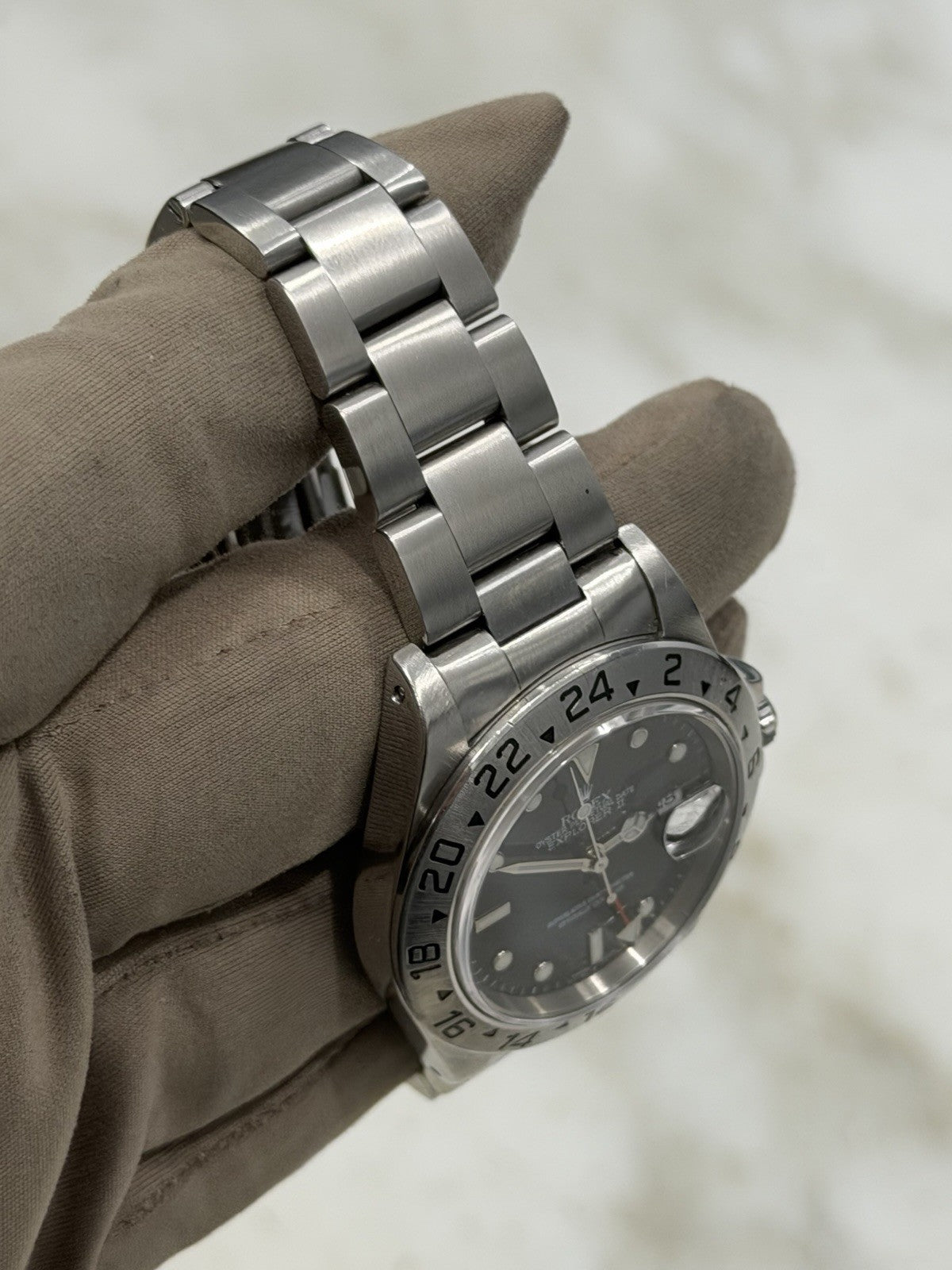 Rolex Explorer II Stainless Black Dial 40mm Automatic Men's Watch 16570