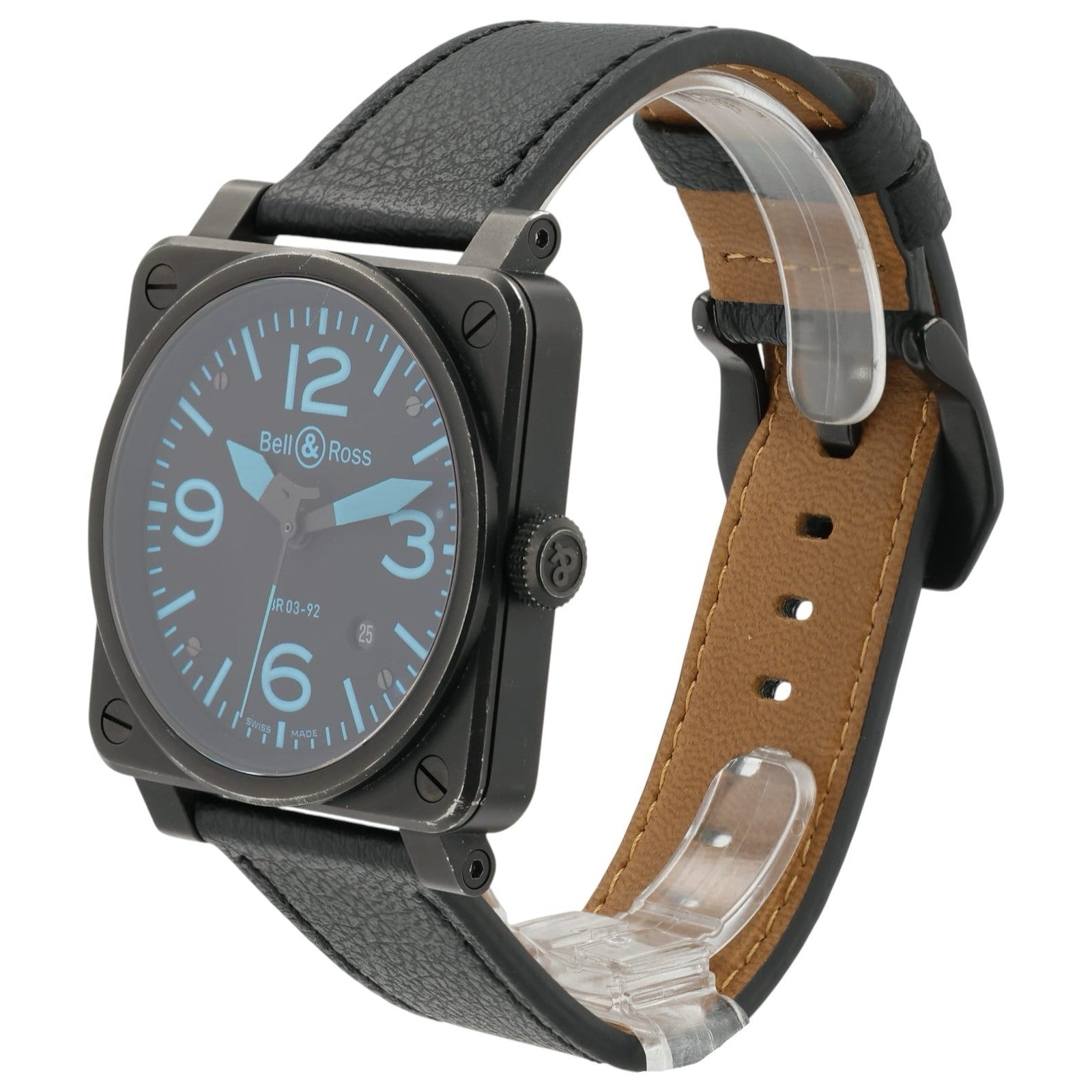 Bell & Ross BR03 Black Dial Stainless Steel 42mm Automatic Mens Watch BR03-92