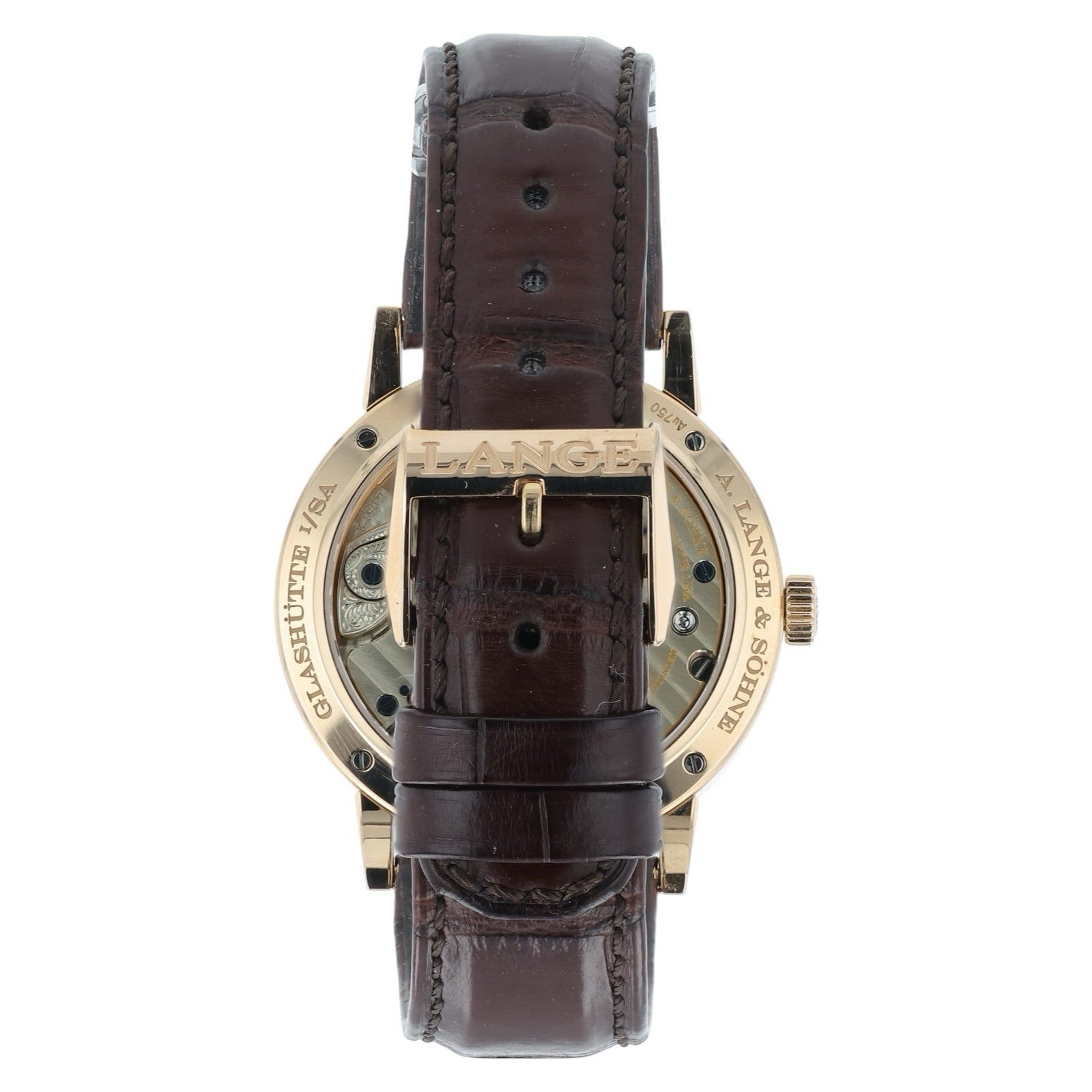 A Lange & Sohne 1815 UP/DOWN 18k Rose Gold Silver Dial 39mm Manual Wind 234.032