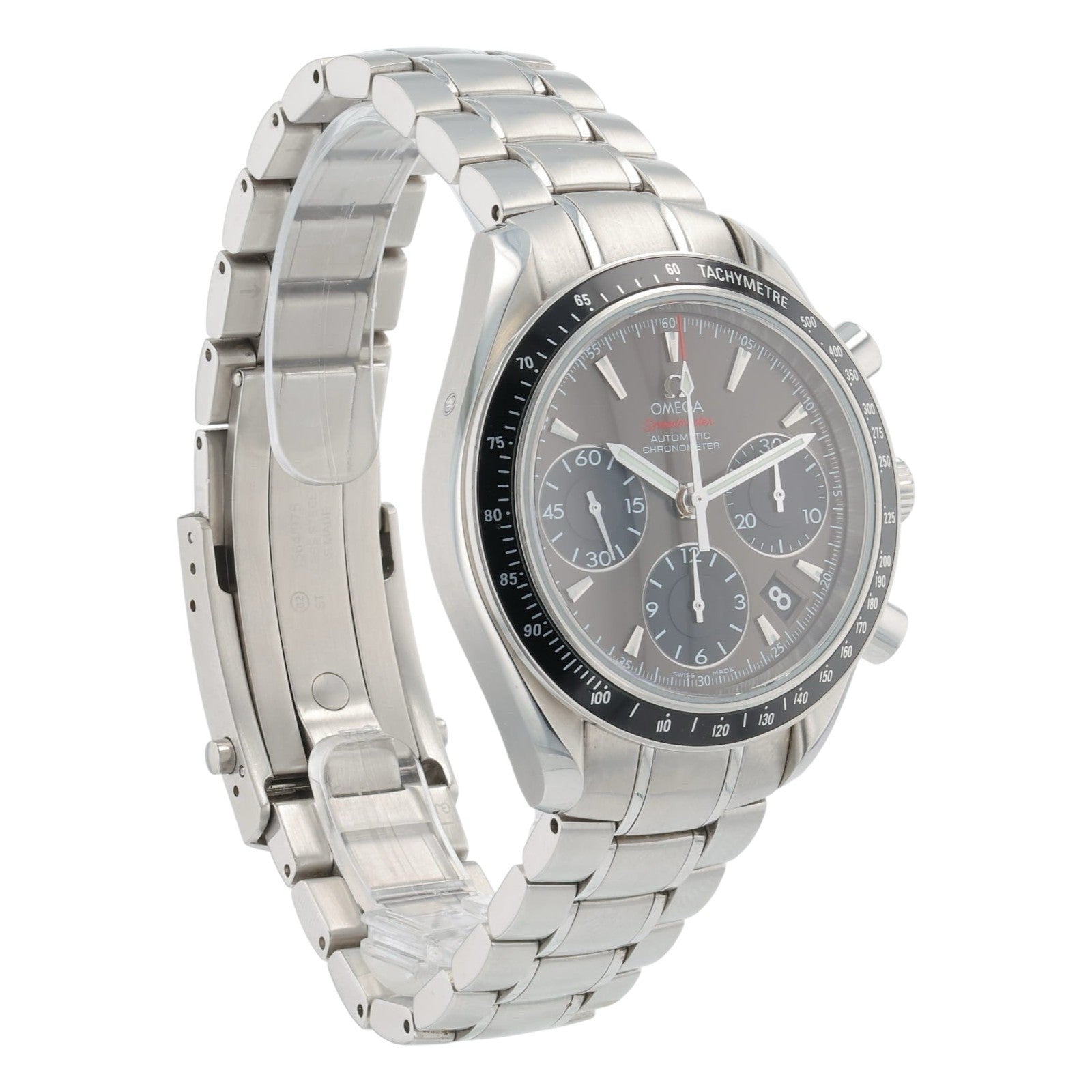 Omega Speedmaster Date Steel Gray Dial 40mm Automatic Mens 323.30.40.40.06.001